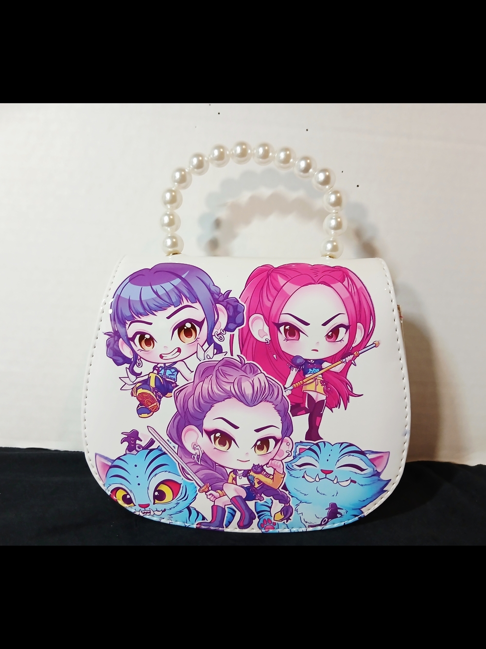White Pearl-Handle Kpop  Mini Handbag